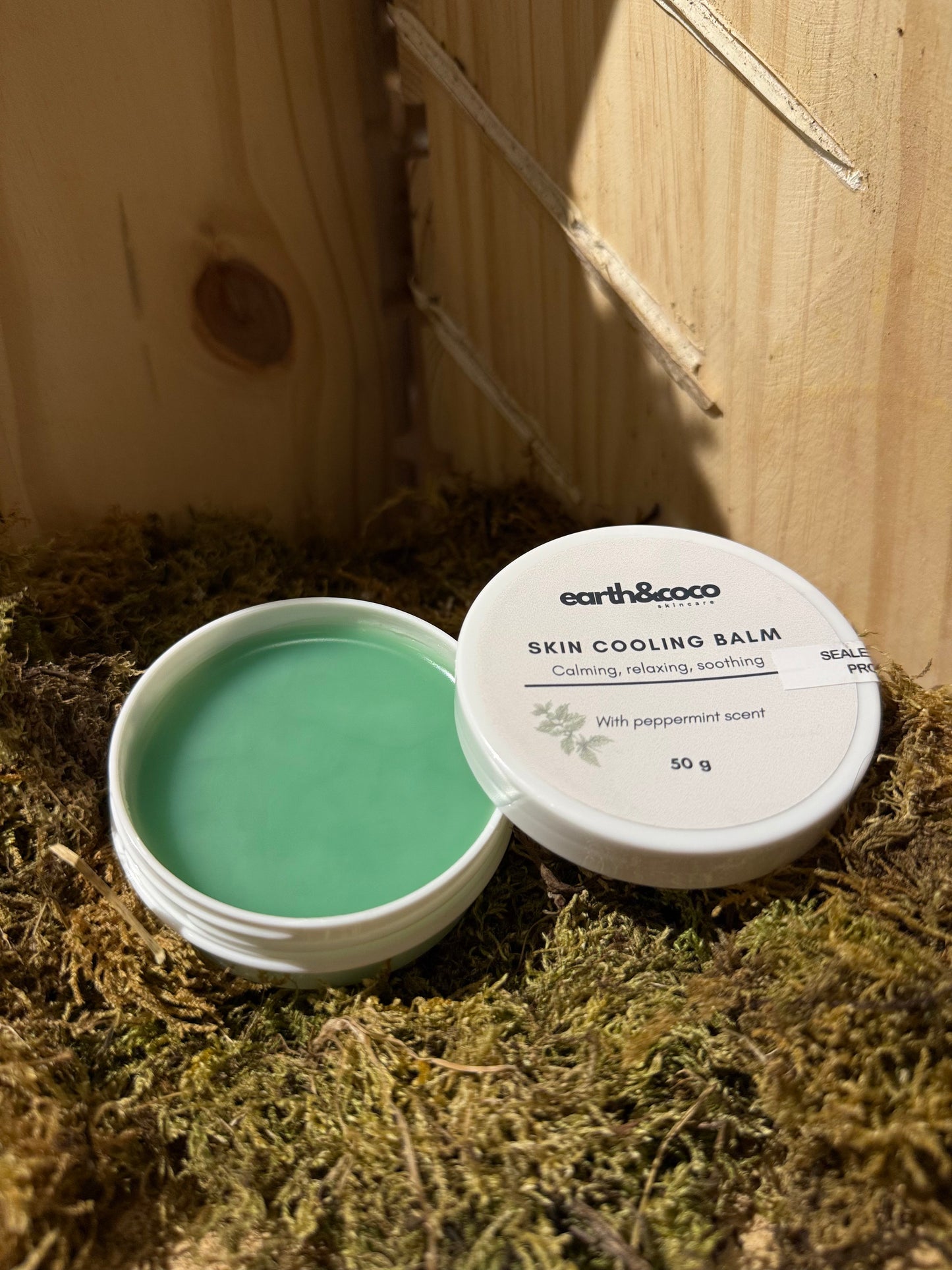 Cooling Peppermint Gel & Calming Balm Set - Relaxation & Quick Muscle Pain Relief