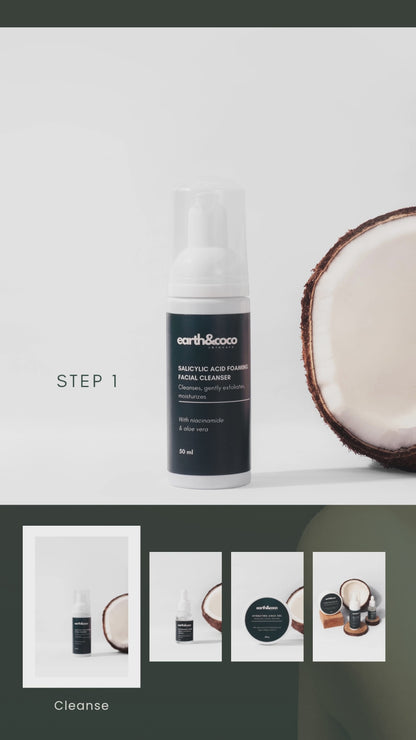Daily Facial + Acne Defense Set — Clearer, Smoother Skin in 3 Simple Steps